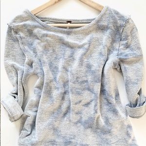 Free People Tie Dye Hi-Low Hem Top